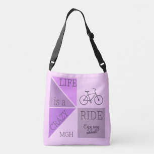 Sac Ajustable La vie de monogramme personnalisé est un tour fou