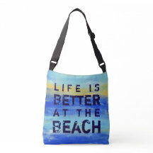 La vie est meilleure à la plage - art abstrait