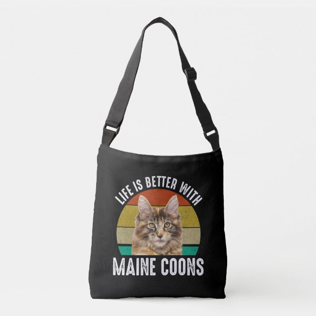 Sac Ajustable La Vie Est Meilleure Avec Les Maine Coons (Devant)