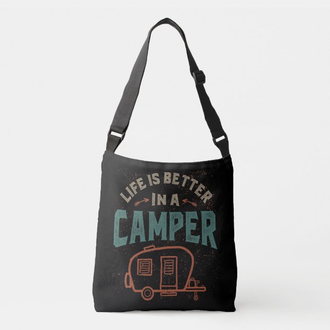 Sac Ajustable La vie est meilleure dans un camping-car (Devant)