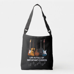 Sac Ajustable La Vie Est Pleine De Choix Importants Guitar Lover