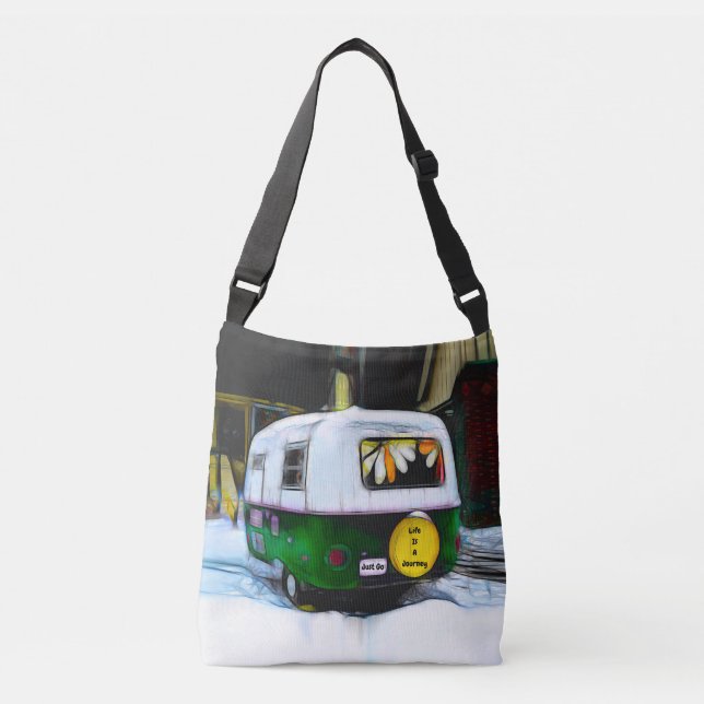 Sac Ajustable La Vie Hippie Du Camper Retro Est Un Voyage À Fair (Devant)