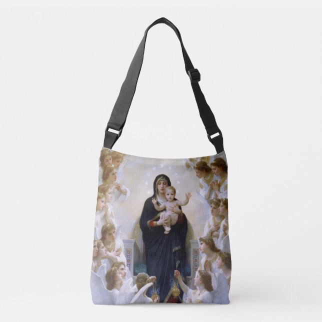 Sac Ajustable La Vierge aux anges par William Adolphe Bouguere (Devant)