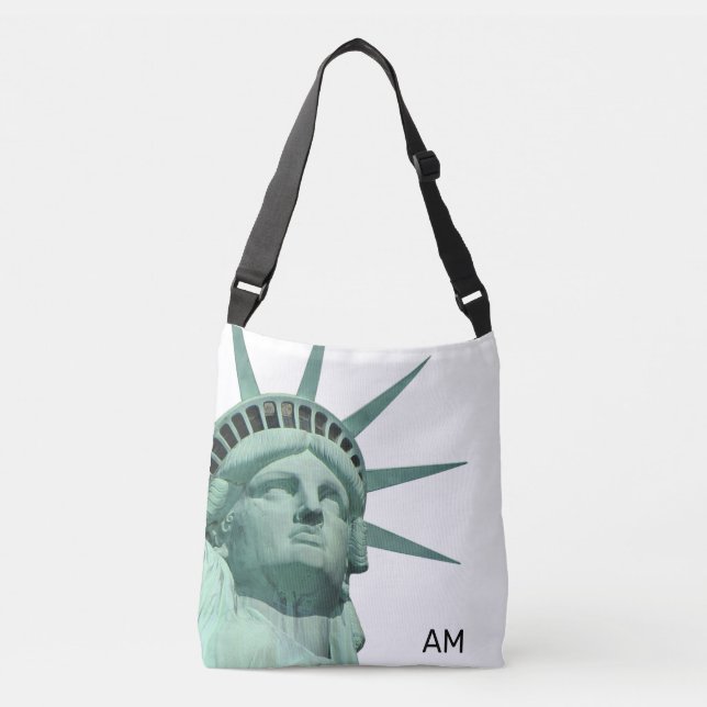 Sac Ajustable Lady Liberty et Monogram sur White (Devant)