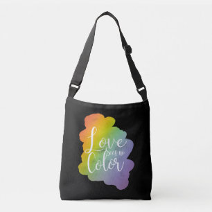 Sac Ajustable L'amour ne voit pas de citation couleur Arc-en-cie