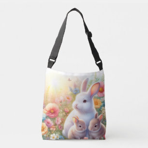 Sac Ajustable Lapin de Pâques de printemps Famille Florale Jardi