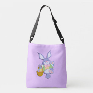 Sac Ajustable Lapin de Pâques Violet Dansant Lavande