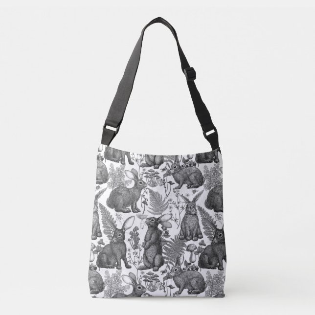 Sac Ajustable Lapins et flore boisée 2Sac carrossable (Devant)
