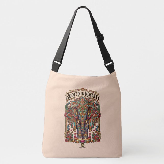 Sac Ajustable Le Géant Doux : Conception Artistique d'Éléphant (Devant)