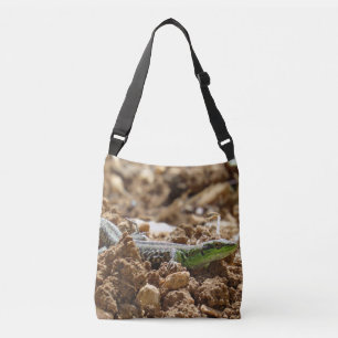 Sac Ajustable Le lézard d'émeraude Salamander sur la terre