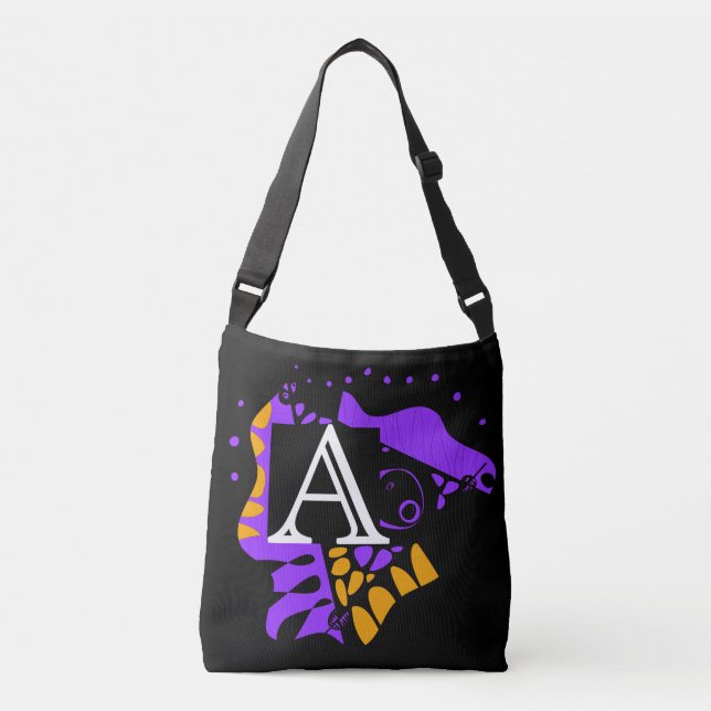 Sac Ajustable Le nid d’oiseaux - Lettre initiale personnalisée A (Devant)