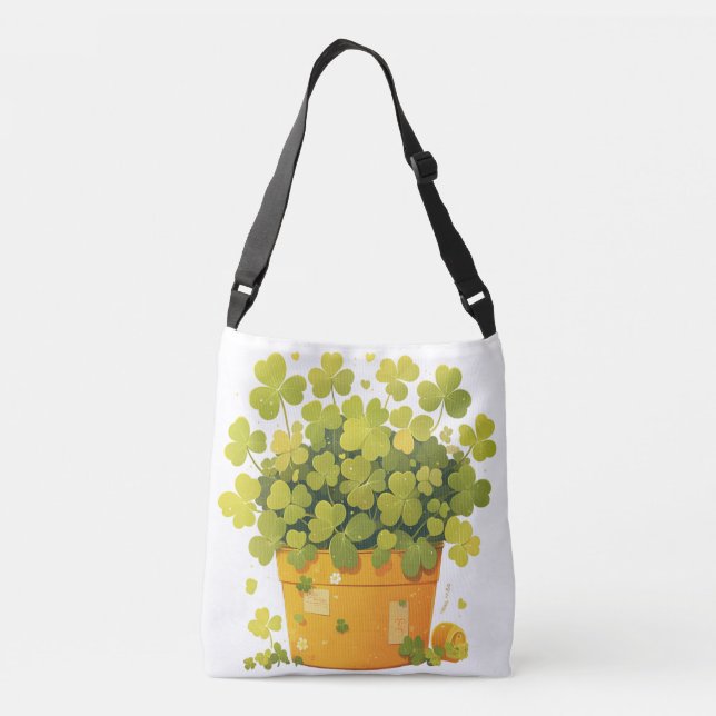 Sac Ajustable Le pot chanceux du trèfle (Dos)