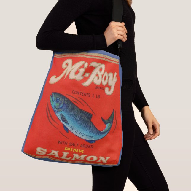 Sac Ajustable Les années 1930 Mi-Boy saumon rose peut étiquette (De près)