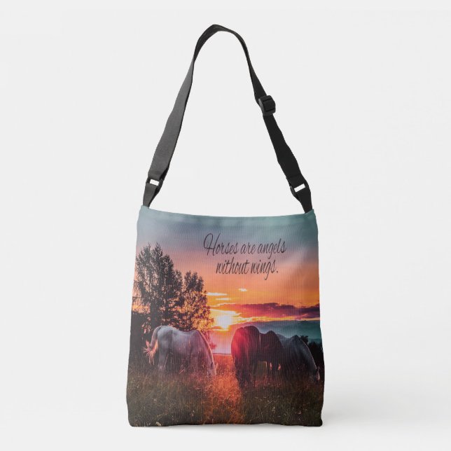 Sac Ajustable Les chevaux sont des anges sans ailes (Dos)