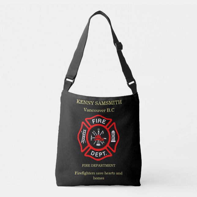 Sac Ajustable Les pompiers sauvent les coeurs (Devant)
