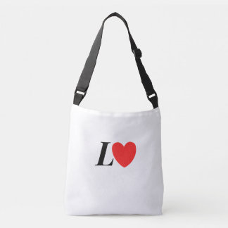 Sac Ajustable Letter L Heart - Valentine Initial Love Design