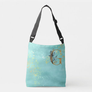 Sac Ajustable *~ LETTRE G - Parties scintillant d'or Monogramme 