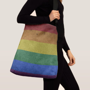 Sac Ajustable LGBT Rainbow Pride drapeau style rétro