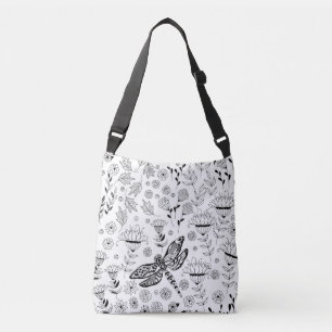 Sac Ajustable libellule et fleurs