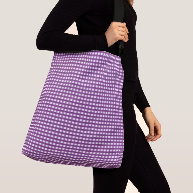 SAC AJUSTABLE "LILAC VINTAGE EN VICHY VÉRIFICATIONS" (De près)