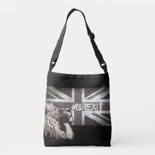 Sac Ajustable Lion fier noir et blanc Union Jack #Brexit (Dos)