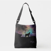 Loup de galaxie avec le monogramme