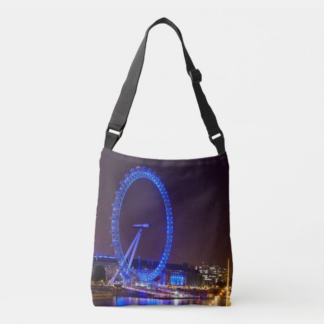 Sac Ajustable Lumière bleue Londres oeil dans la nuit (Devant)