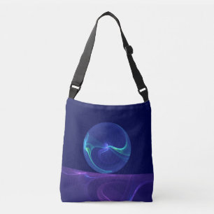 Sac Ajustable Lumineuse Bleu Violet Rêve Abstrait Fractal Art