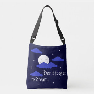 Sac Ajustable Lune étoilée avec nuages : bleu foncé
