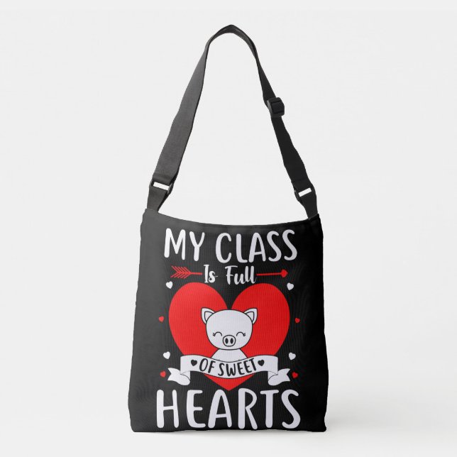 Sac Ajustable Ma Classe Est Pleine De Coeurs Sucrés Valentine (Devant)