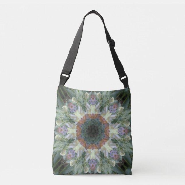 Sac Ajustable Mandala de jardin secret Crossbody/Fourre-tout (Devant)
