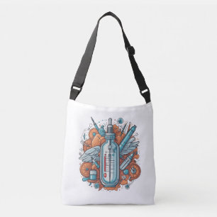 Sac Ajustable Medical Vial Art – Syringe & Pill Bottle Wings
