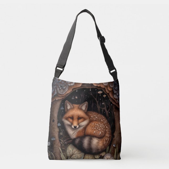 Sac Ajustable Midnight Fox Crossbody Fourre-tout (Devant)