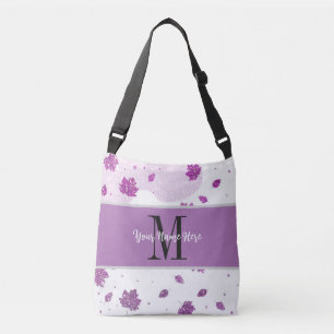 Sac Ajustable Mignonne Parties scintillant Automne Feuilles Rose