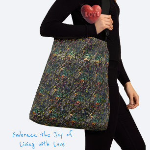 Sac Ajustable Mod Rich Faux Quilt Dark Multicolor Motif