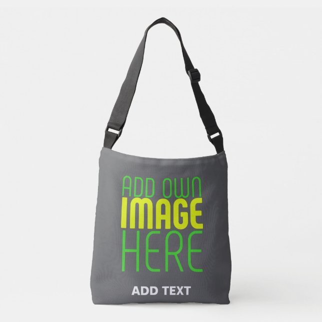 SAC AJUSTABLE MODELE DE TEXTE D'IMAGE GRIS SIMPLE ÉDITABLE MODER (Devant)