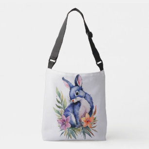 Sac Ajustable Modèle floral de lapin personnalisé