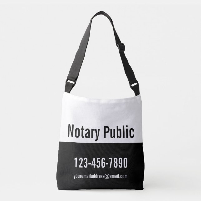 Sac Ajustable Modèle public Noir et Blanc (Devant)