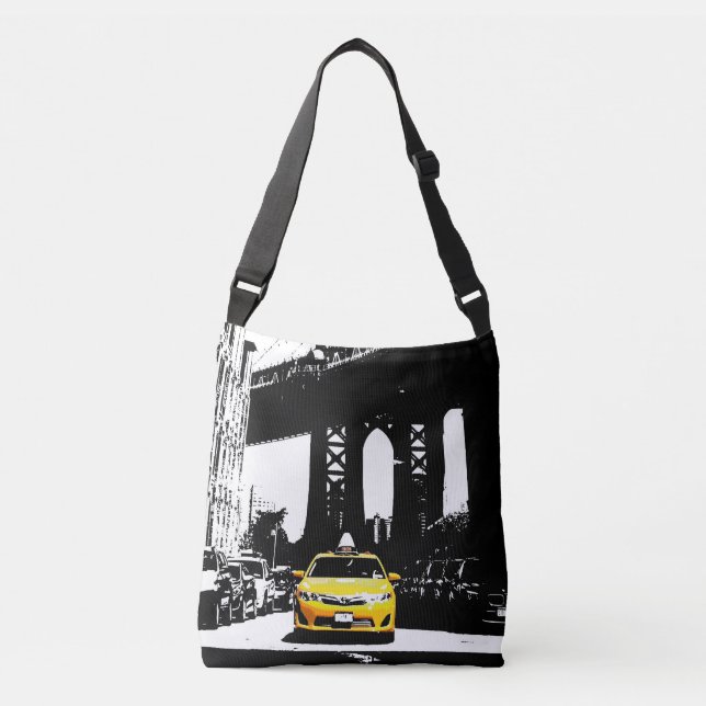 Sac Ajustable Modish Black Ny New York City Yellow Taxi Brooklyn (Devant)