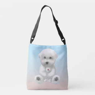 Sac Ajustable Moment Douillet : Bichon Sourire Enlaçant un Mini
