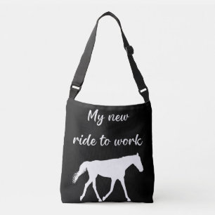 Sac Ajustable Mon nouveau voyage au travail en cheval drôle