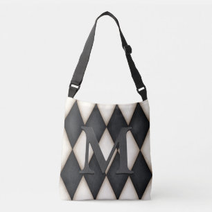 Sac Ajustable Monograme de Black & White Harlequin