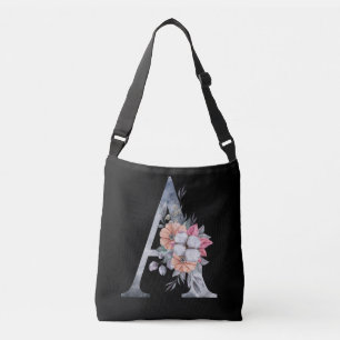 Sac Ajustable Monogramme A Floral Blues