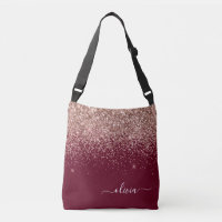 Monogramme de Parties scintillant d'or rose rose b
