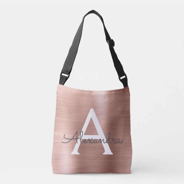 Sac Ajustable Monogramme en acier inoxydable rose Rose Rose Rose (Devant)