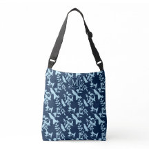 Monogramme Motif de la silhouette bleue
