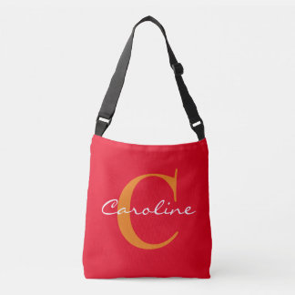 Sac Ajustable Monogrammes et noms simples + votre backgr. & idée