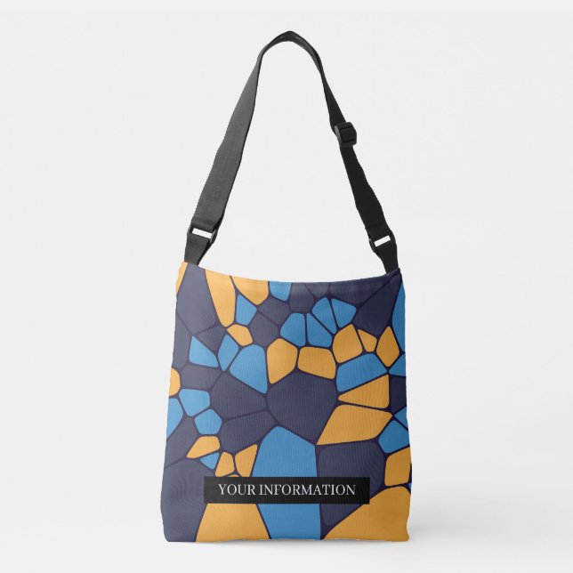Sac Ajustable Motif Abstrait géométrique coloré personnalisé (Devant)