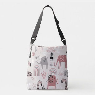 Sac Ajustable motif avec de mignons éléphants et girafes géant