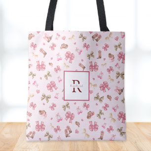 Sac Ajustable Motif Coquette Cowgirl Féminine Rose Monogramme No